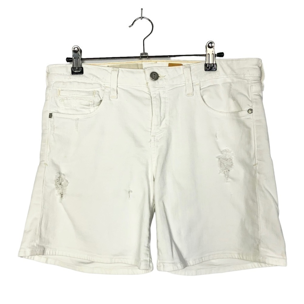 Anthropologie Pilcro Stet White Denim Shorts‎ 28 - Picture 2 of 5